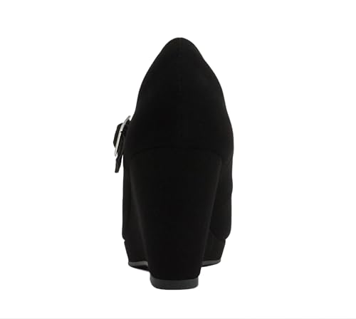 Soda Merry ~ Womens Mary Jane Strap Comfortable Platform Wedge Pump Heel Shoes (Wide Fit Available)2