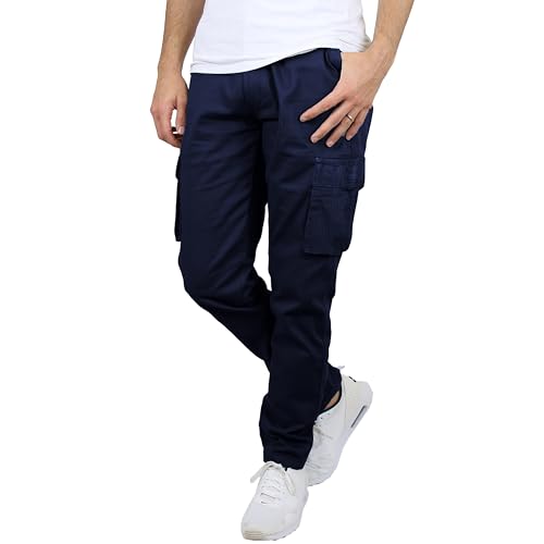 Men's Flex-Stretch Cotton Cargo Pants, 31-Inch Inseam - Comfortable and Durable