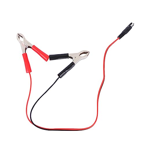 WEKADRIN Jumper Cables for Motorcycles Sae to Alligator Clips Charger Adapter 12-24v 10a 18awg Alligator Clips Adapter Cable