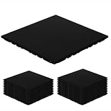 KaRaDaStyle ゴムマット ジムマット 20mm 防音 防振 床 ホームジム 筋トレ ダンベル トレーニング 衝撃吸収 ラバー gym mat 50角 (20枚セット/ブラック)