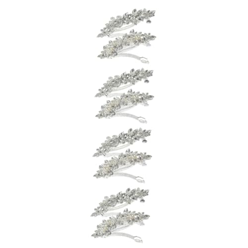 Barrettes cheveux mariage argentées et pinces élégantes pour femmes et filles