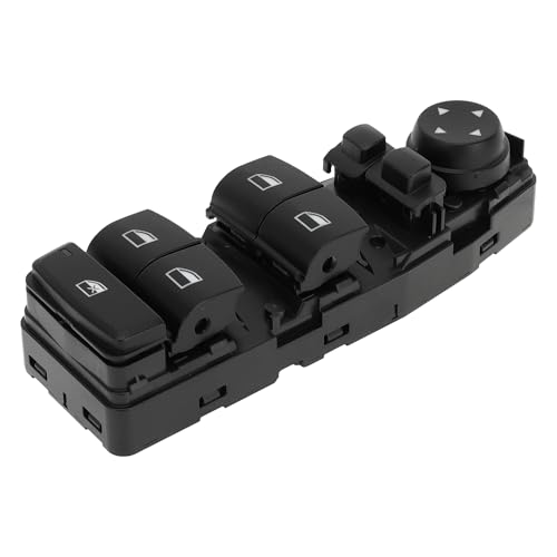 Interrupteur de lève-vitre pour BMW X1 X2 X5 par A ABSOPRO 61319297349 noir