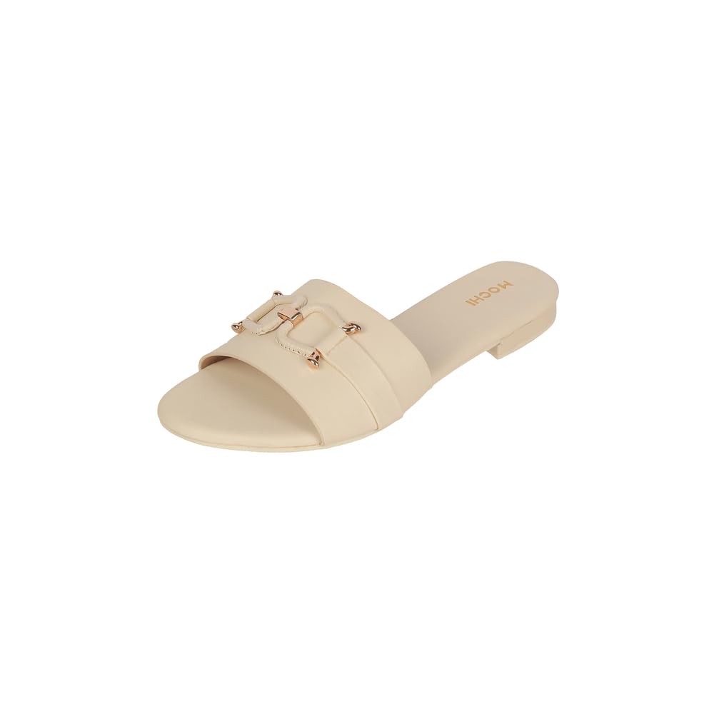 Mochi Women Synthetic Fashion Slides (41-287)