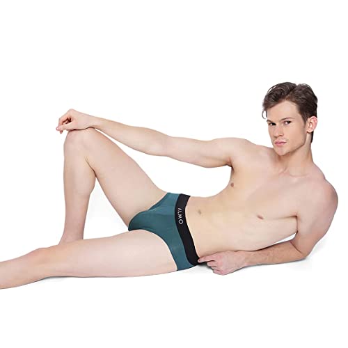 Image of ALMO Men's Micromodal Solid Briefs | 3X Softer Than Cotton | Anti-Bacterial & Odour Control | Enhanced Stretchability | Fade Resistance | Faster Moisture Absorption