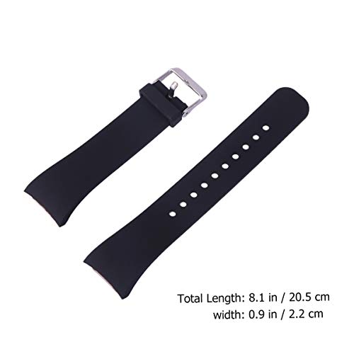NICERIO compatível com Samsung Gear Fit 2 R360 Fit 2 Pro R365 Pulseira de silicone para relógio inte