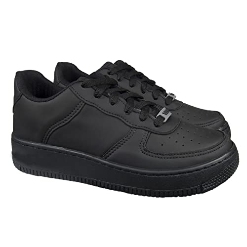 Tenis Unissex Confortavel Branco/Preto Basquete Skate West Boot Air Top (Preto, BR, Adulto, Numérico