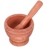 Mipcase 2セット 加厚すり鉢と乳棒点 調味料用耐久性キッチン臼 杵 食品 薬用粉砕器 家用簡単操作