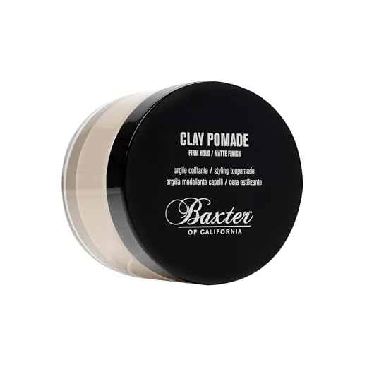 Baxter of Kalifornien lera pomade för naturligt hår - fast håll naturlig finish. 56,7 ml