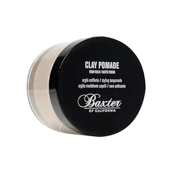 Baxter of California Clay Pomade, Strong Hold Matte Hair Clay for Men, Texturizing & Thickening Pomade for Natural Definition and All-Day Control, 2 Ounce