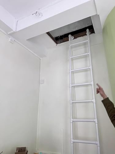 Échelle de lit superposé en métal noir robuste pour mezzanine et lits surélevés - 3