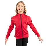 Alexandra Collection Youth Unisex Lightweight Track Jacket Red