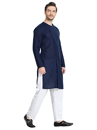 Image of Leriya Fashion Men's Slub Cotton pathan Suit Kurta