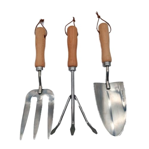 Set de Herramientas de Jardín, 3 Piezas Acero Inoxidable