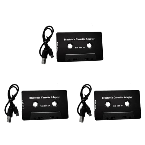 Adaptateur Cassette Bluetooth 5.0 de Voiture Kit Main Libre et Câble Auxiliaire Audio Stéréo MP3