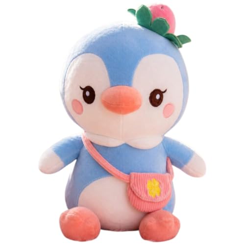 Image of Blush Blue Penguin Soft Toy - 45 cm Premium Plush Stuffed Animal | Cute Cuddly Teddy for Kids & Gifting (Blush Blue Penguin)