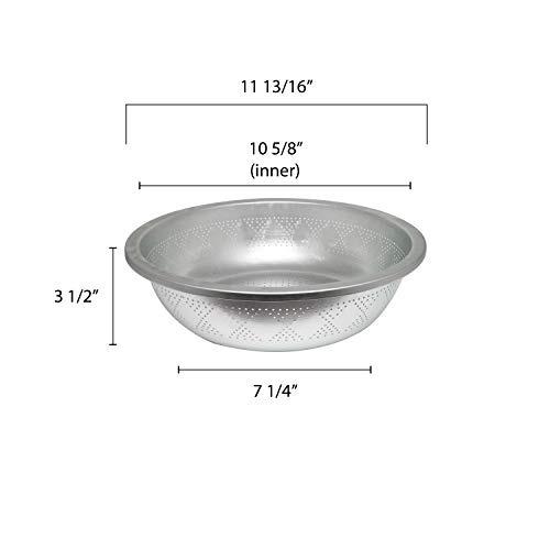 Thunder Group Asian Style Colander, 12 by 3-1/4-Inch