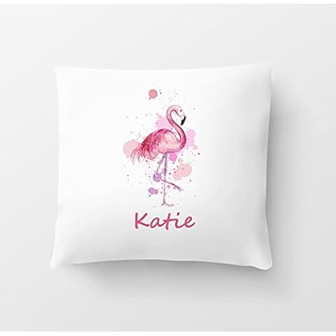 Flamingo Personalised cushion with any name includes filling Cover