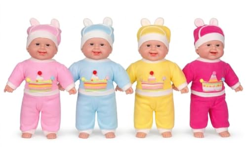 Image of MEMAN Cute Baby Boy Doll - Soft Plush Teddy Toy with Touch Sensor, Talking & Musical Features for Kids, Boys & Girls | Interactive Playtime Companion (Multicolor)