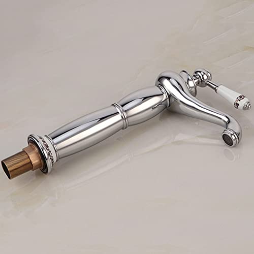 Robinet doré pour vasque rétro et ambiance spa à la maison
