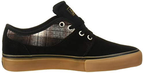 Image of Globe Men's Mahalo Shoe, Black /Gum /Plaid, 11.5 Medium US