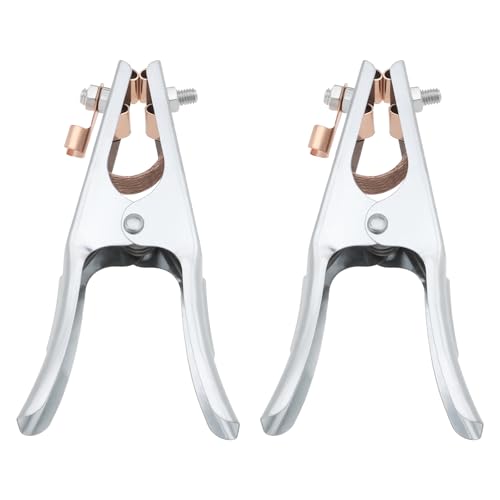 EMSea 2 Pièces 200A Pince de Terre de Machine de Soudage Pince de Terre de Soudage en Cuivre Galvanisé pour Machine de Soudage électrique Machine de Découpe 170x90mm