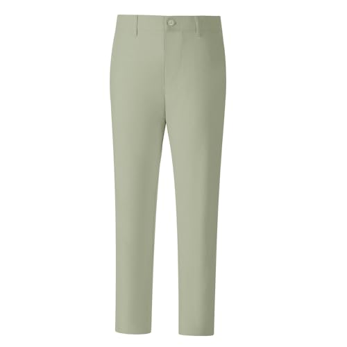 Image of Boys' Linen Pants Lightweight Flat Front Dress Pants Kids School Uniform