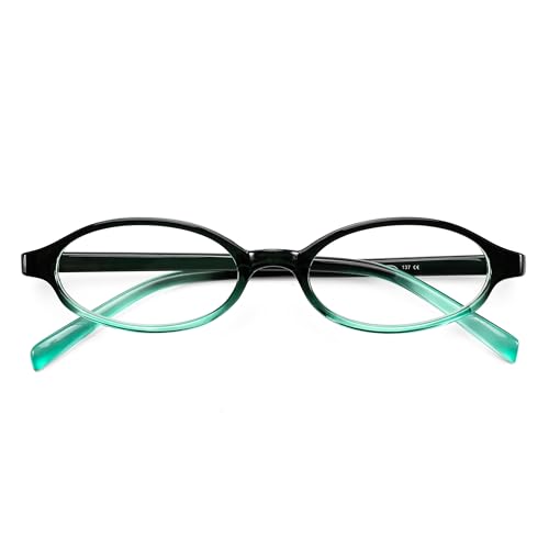 Image of FEISEDY Y2K Retro Oval Blue Light Glasses for Women Fashion Small Face Eyewear Frame 90s Nerd Fake Cosplay Eyeglasses B0258