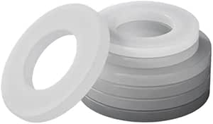 O.D= 3mm To 60mm Metric O-Rings Clear Silicone Rubber Seals Flat - Foto 3