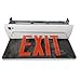 Morris Products LED Exit Sign ? Recessed Mount Edge ? Red on Clear Panel, White Housing ? Compact, Low-Profile Design ? Single Sided Legend ? Energy Efficient, High Output ? 1 Count, 2-Pack