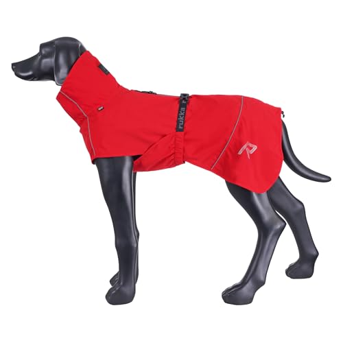 Rukka Pets HAYTON ECO Regenmantel für Hunde Klassisch Rot 60