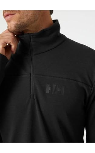 Helly Hansen Mens HP 1/2 Zip Pullover, 982 Ebony, Large