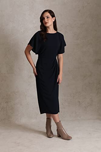 Image of Maggy London Women's Dresses Boat Neck Flutter Sleeve Dress Occasion Event Guest of
