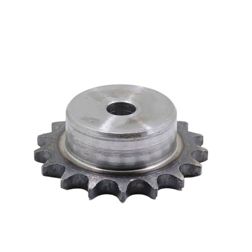 Bevel Gear Pinion Hardware Mechanical Process Hole 06B Precision 3 Points Sprocket Chain Gear 9-24 Tooth 45# Steel Industrial Transmission Sprocket Wheel(17 Teeth(Bore 12mm)