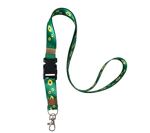 Cordão Girassol identificação Deficiencia Oculta Autismo Pcd Tdah + Porta Crachá