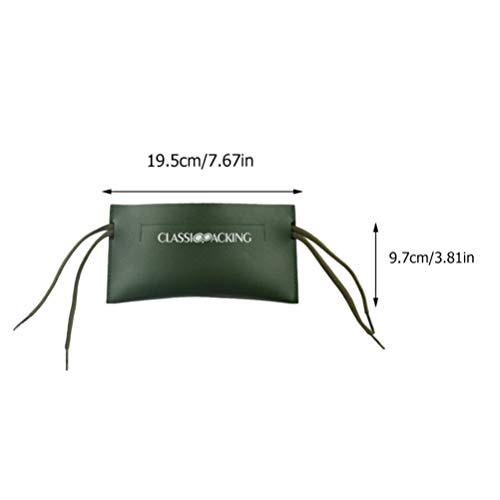 Hemoton Estojos de Couro para Ã“culos de Sol Com Cordão Duplo Pu Bolsas para Ã“culos Ã“culos de Prot