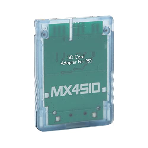MX4SIO SIO2SD TF Reader Adapter for PS2, Not a Memory But a Adapter, Replacement Memory Reader Adapter for PS2(Blue)