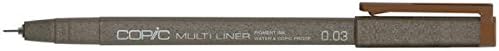 Copic Marker Multiliner Ink Pen, 0.03mm Tip, Sepia