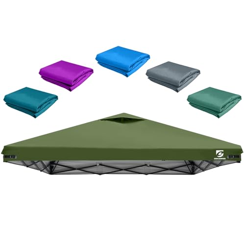 10x10 Pop Up Canopy Replacement Top Cover with Air Vent for Straight Leg Canopy Tent, Waterproof for...