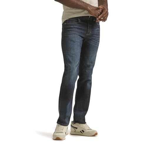 Lee Extreme Motion Slim Straight Jean Trip W28 L30 Brown