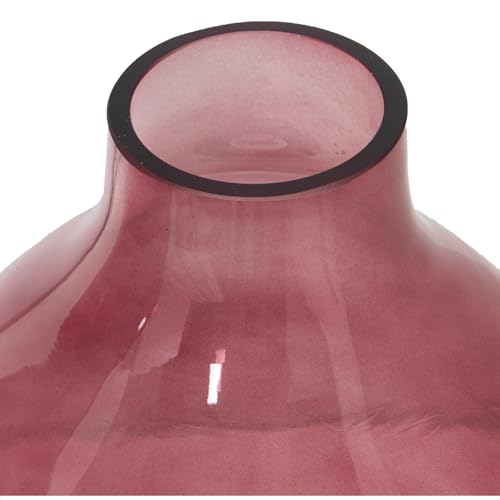 Vase en cristal rouge dore 28cm grand vase fleur design table