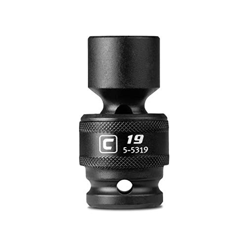 Image of Capri Tools 19 mm Universal Impact Socket, 1 /2-Inch Drive, 6-Point, Metric