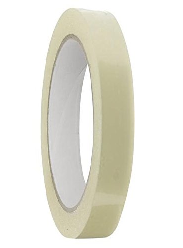 tecmac Self Adhesive Packaging High Strength Transparent Tape 1/2 Inch 65 Meter Roll, Pack of 1