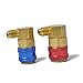 Wakauto 1 Pair Coupler Connector Universal Adapter Air Conditioning Coupling Adapter Car Manifold Meter Adapter RV Tow Bar