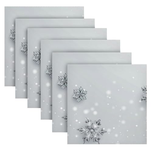 Servilletas de Tela Navidad 20x20 pulg Set x6 Multicolor miniatura 2