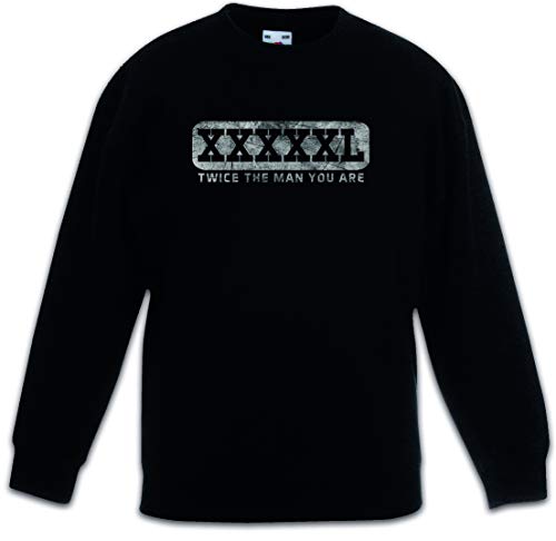 Sweat-shirt noir ado et enfant Urban Backwoods XXXXXL ample pull manches longues