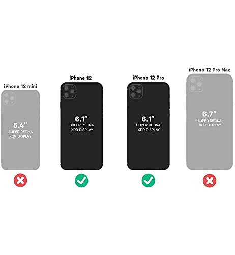 OtterBox Synthetic Rubber Polycarbonate Commuter Series Case for iPhone 12 & iPhone 12 Pro - Bespoke Way (Blazer Blue/Stormy SEAS Blue)