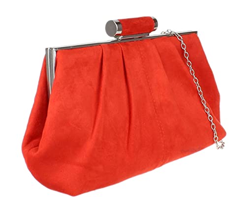Pochette rétro en daim plissé pour sublimer une robe de soirée sobre - 2