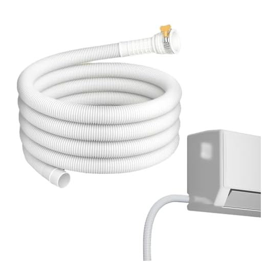 Manguera de Desagüe de Agua para Aire Acondicionado, Tubo de Drenaje para Deshumidificador de 3 m, Tubo Flexible Reforzado con Abrazadera de Goma para Diámetros 2.5 cm Deshumidificador Coche