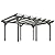 Outsunny 12' x 16' Outdoor Pergola, Wood Gazebo Grape Trellis with Stable Structure for Climbing Plant Support, Garden, Patio, Backyard, Deck, Gray