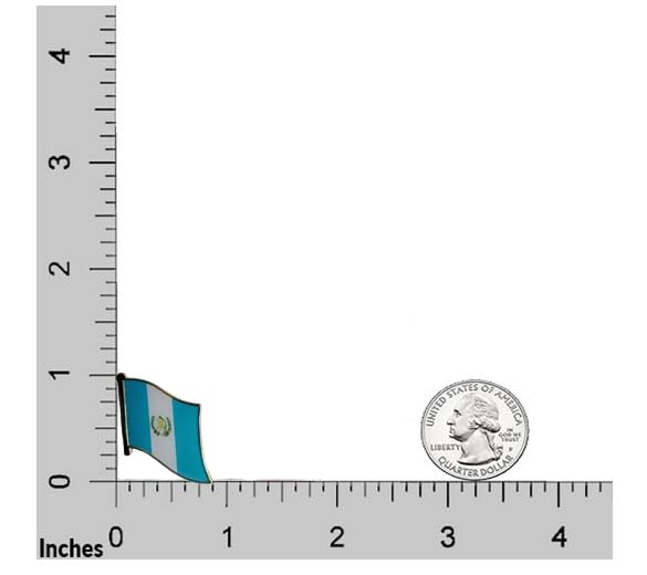 Image of vmcoatdu 1inch Country Flag Pin Badge International Travel Brooch Metal Alloy Souvenir Pin